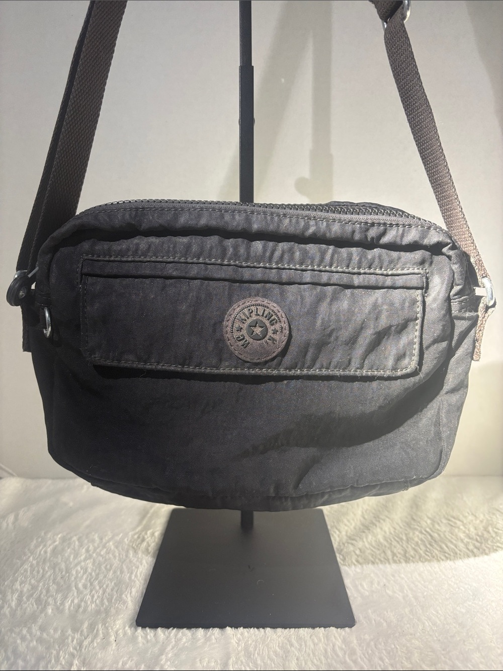 Kipling Black Messenger Crossbody Bag